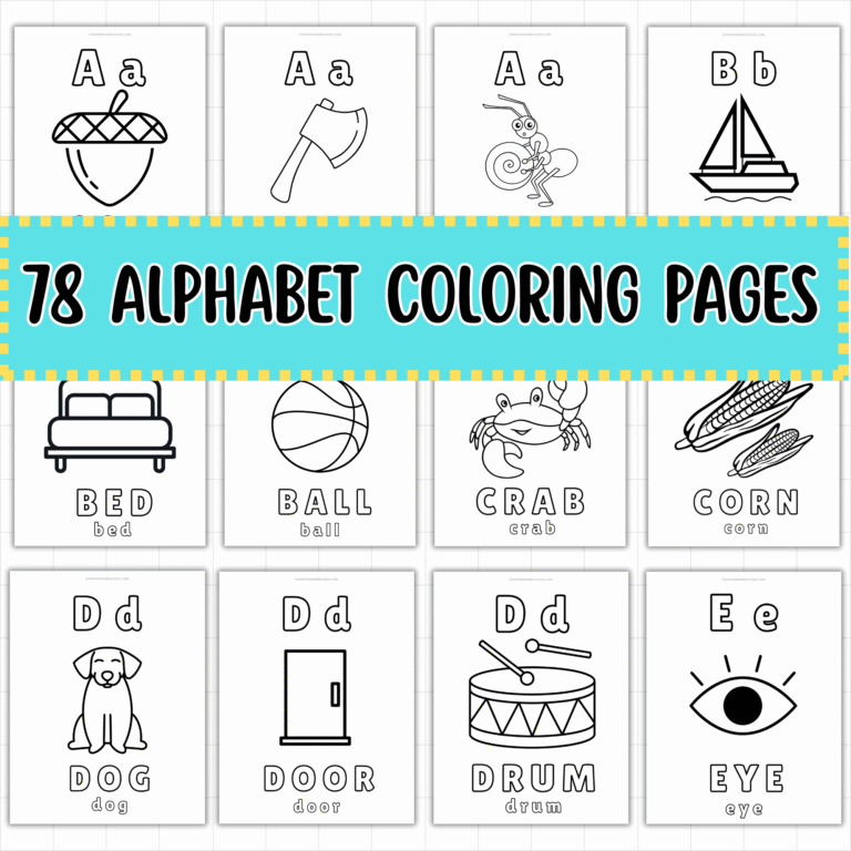 alphabet coloring pages