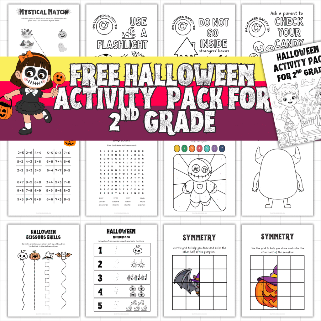 Free Halloween Math Activities for 2nd Grade (77 Pages of Learning Fun ...