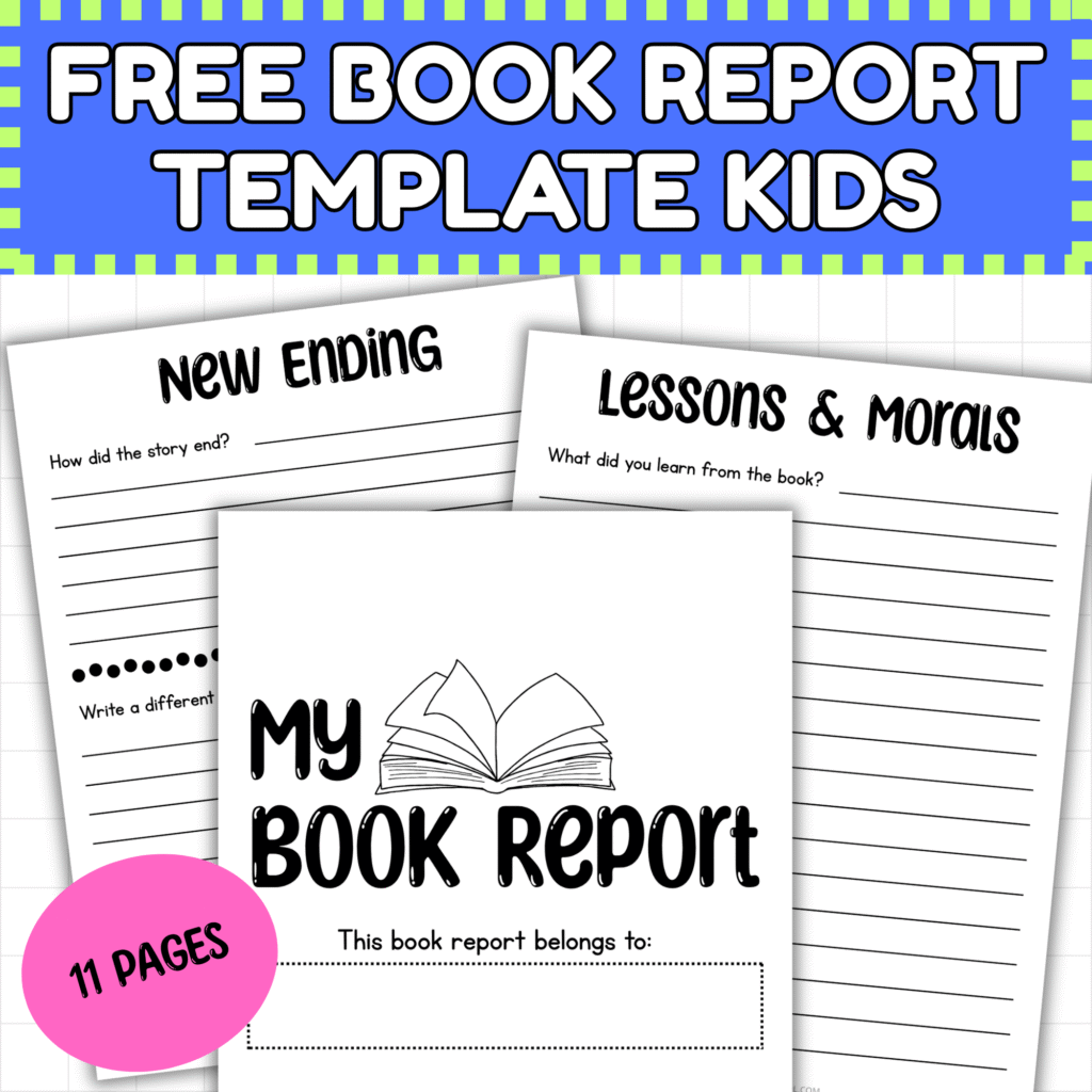 Free Book Report Template for Kids (3rd Grade & Up) - Happier Homeschool