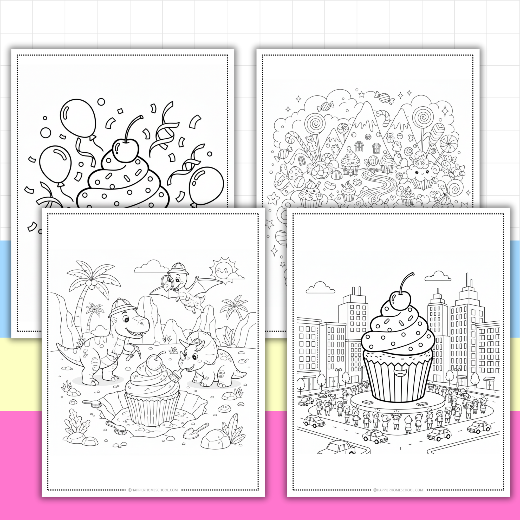 cupcake coloring pages