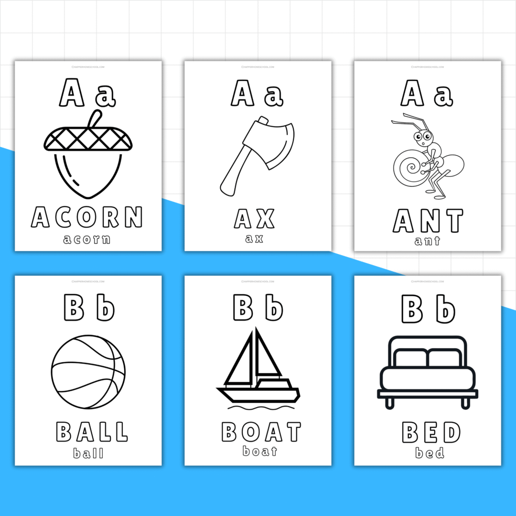 alphabet coloring pages