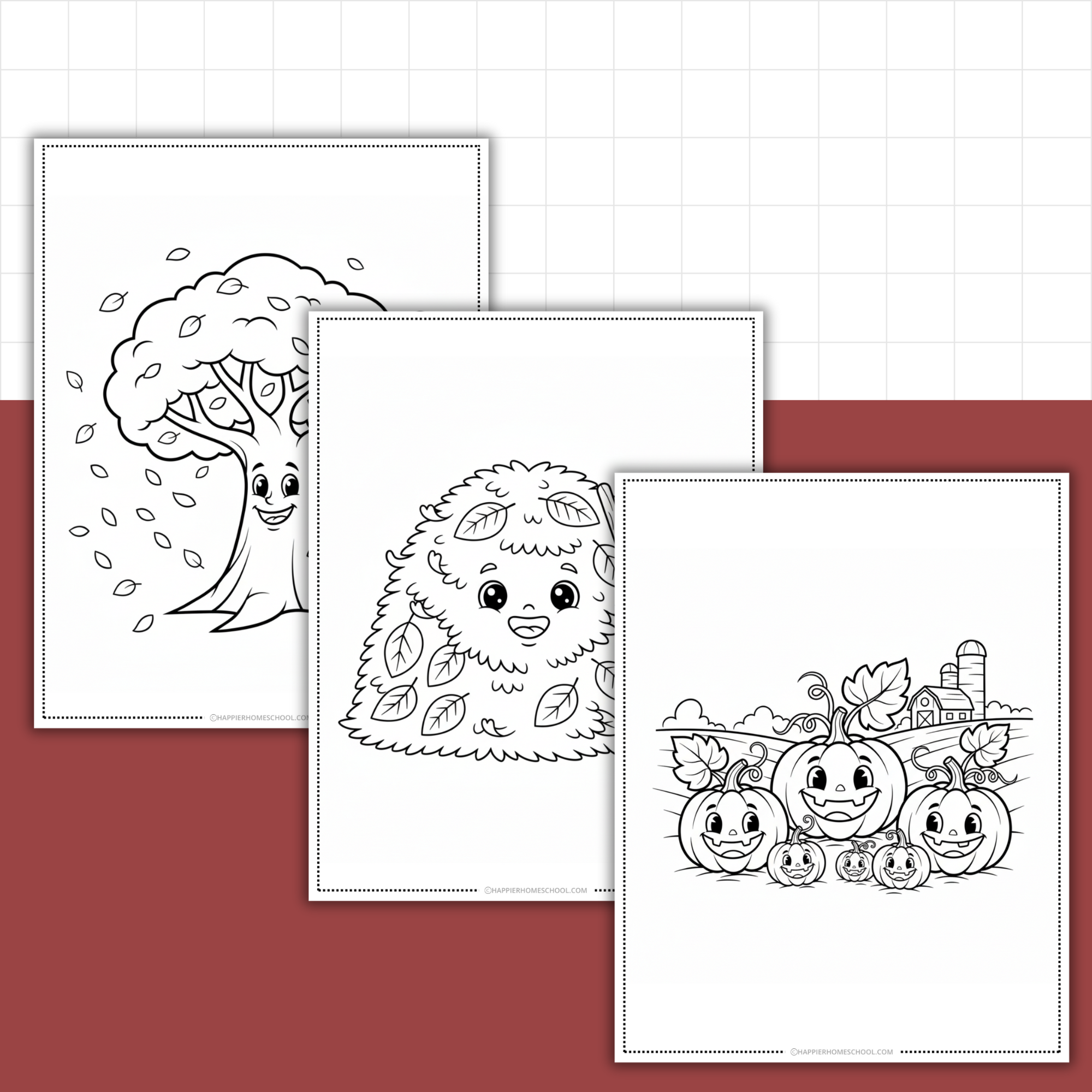 Fall Nature Coloring Pages