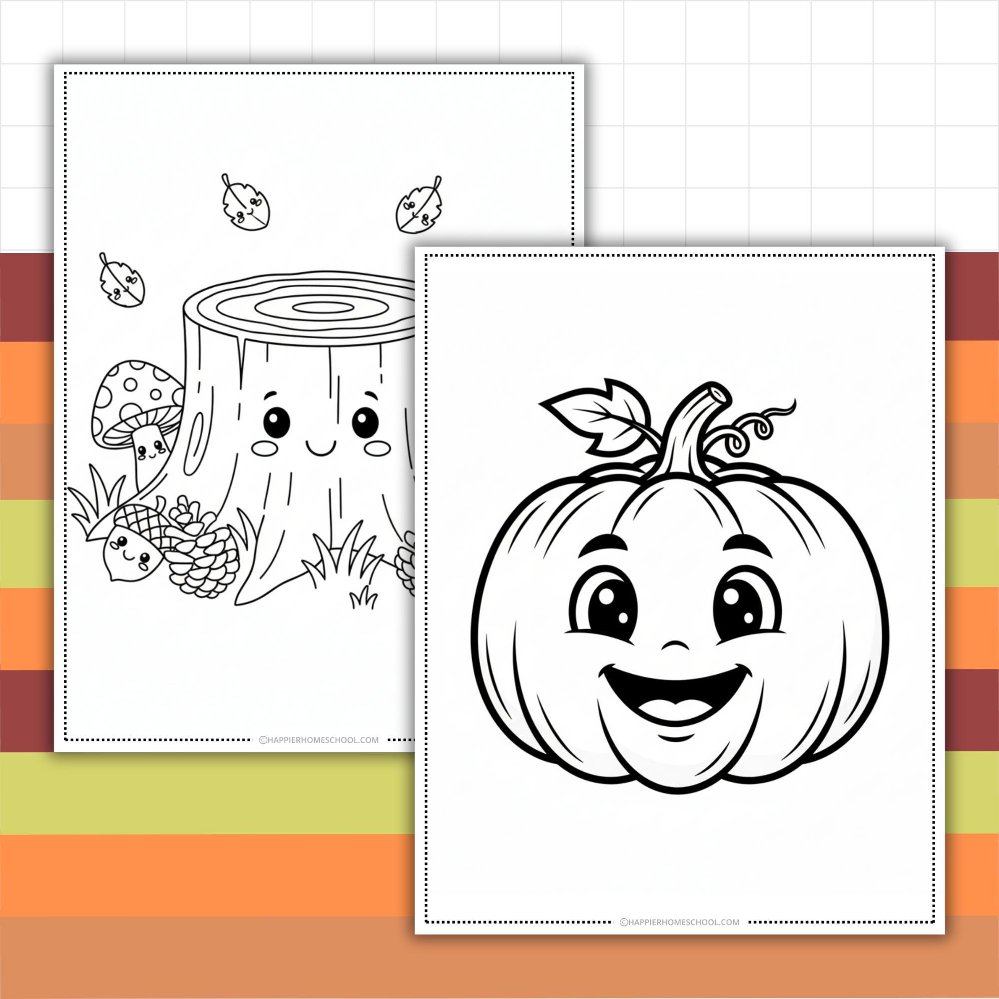 Fall Nature Coloring Pages