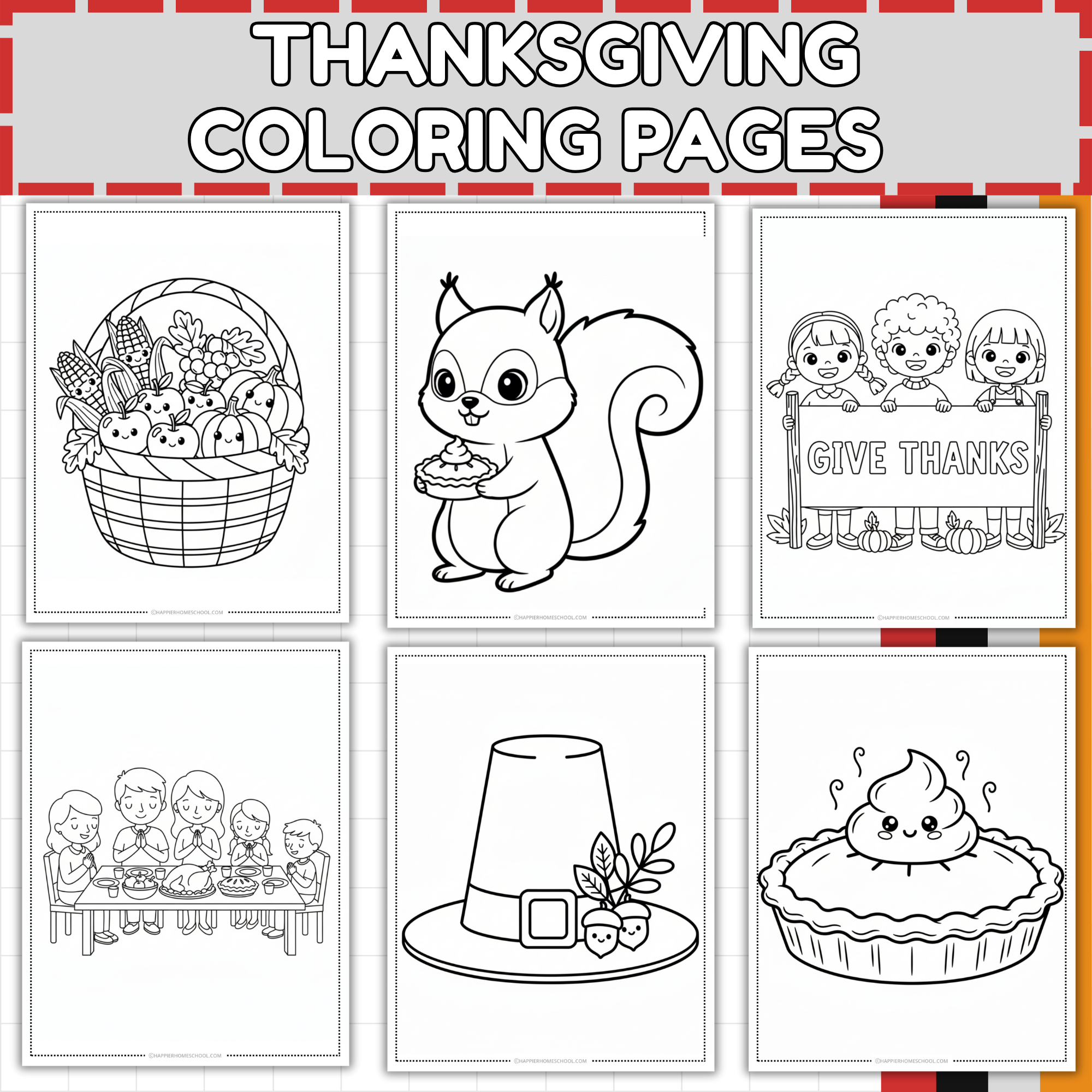 Thanksgiving Coloring Pages