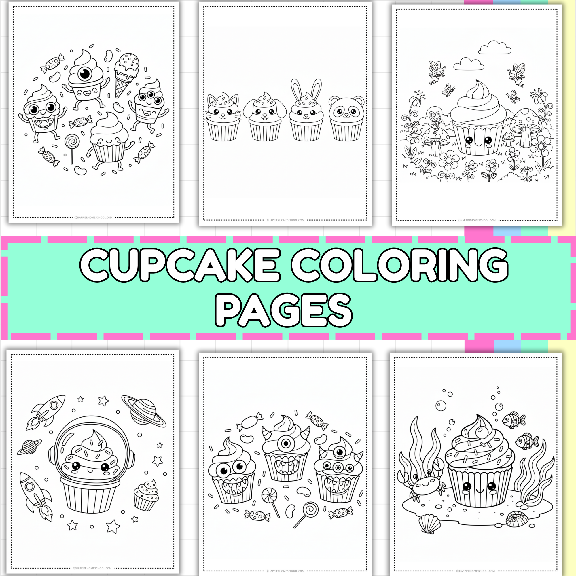 cupcake coloring pages