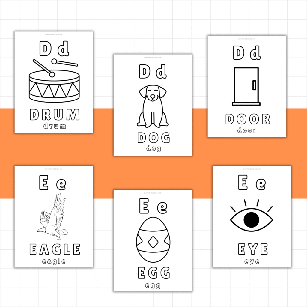 alphabet coloring pages