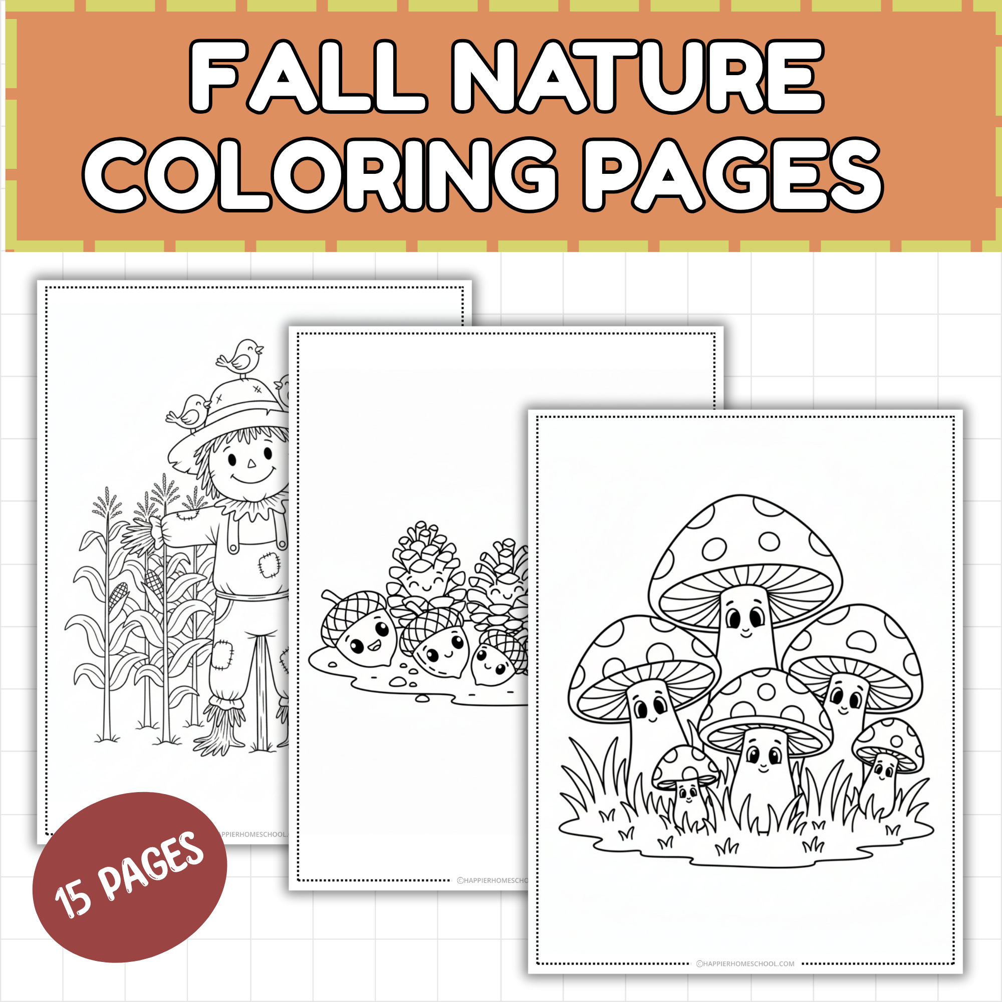 Fall Nature Coloring Pages