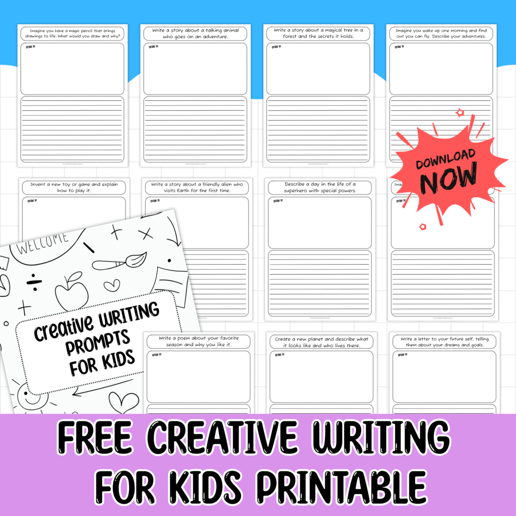 Creative Writing Prompts for Kids Printable