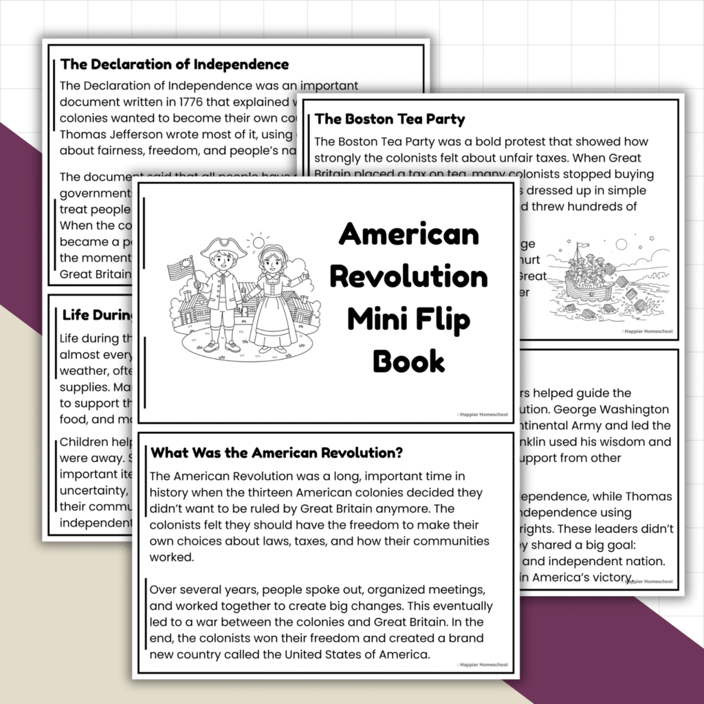 American Revolution Flip Book