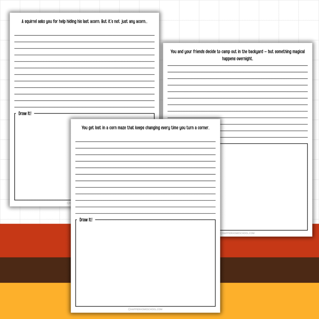 Fall Writing Prompts for Kids
